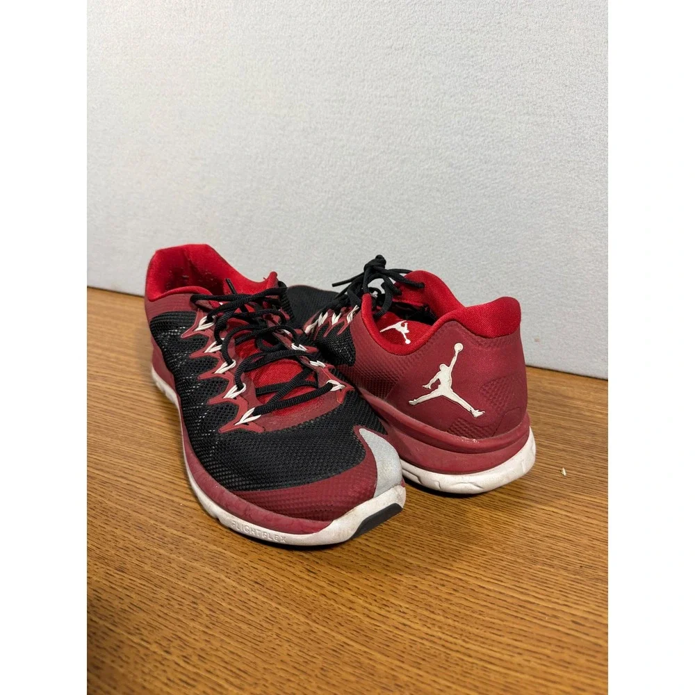 Jordan Flight Flex Trainer Mens Red Black Athletic Sneakers 654268-601